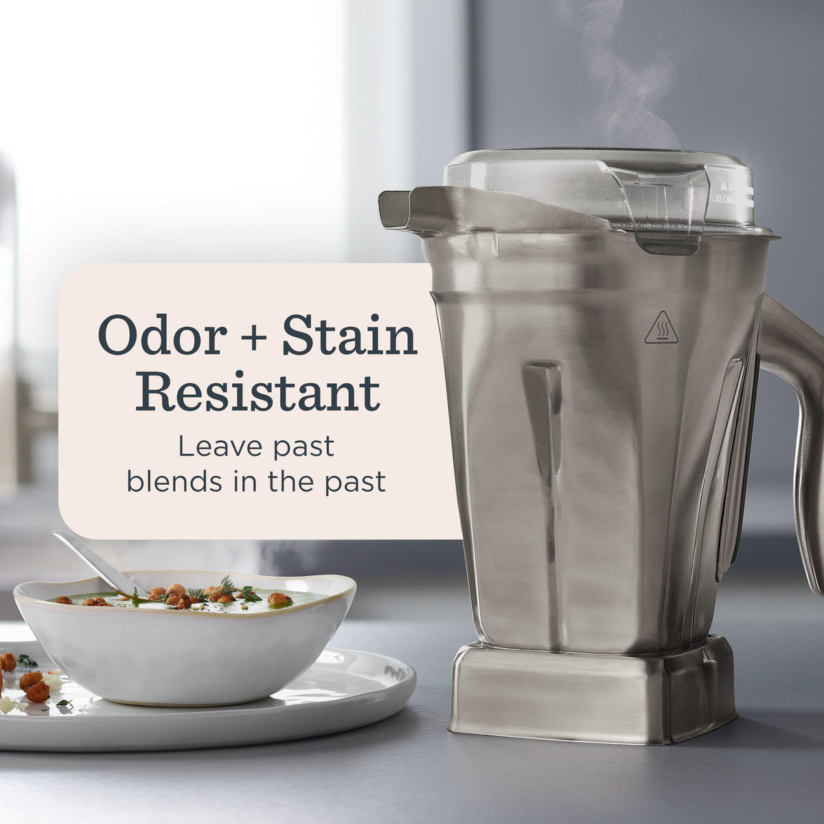 Vitamix 48-ounce container with low-profile tamper for thick blends