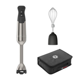 Vitamix 5-Speed Immersion Blender in action for quick purées.