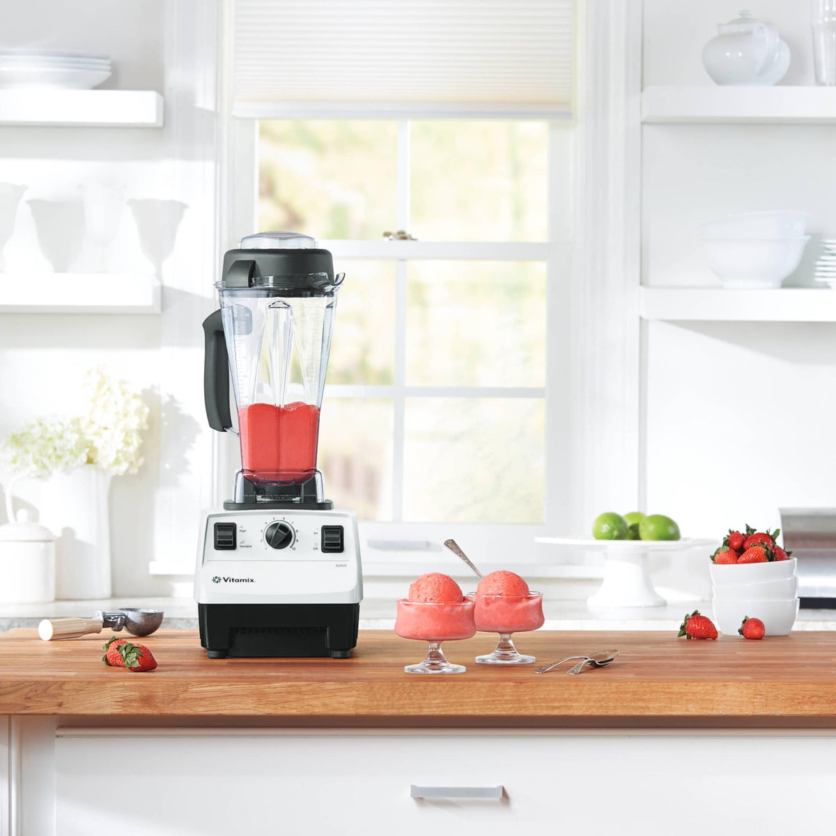 Vitamix 5200 64-ounce container for large-batch smoothies and soups.