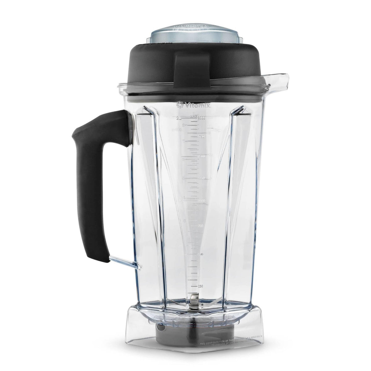 Vitamix 64-ounce clear container body shows large-batch blending for family meals