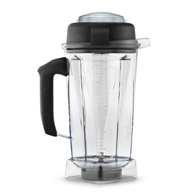 Vitamix 64-ounce clear container body shows large-batch blending for family meals