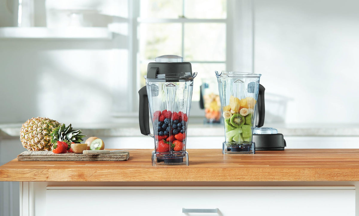 Vitamix 64-ounce container stainless blades deliver smooth textures quickly