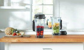 Vitamix 64-ounce container stainless blades deliver smooth textures quickly