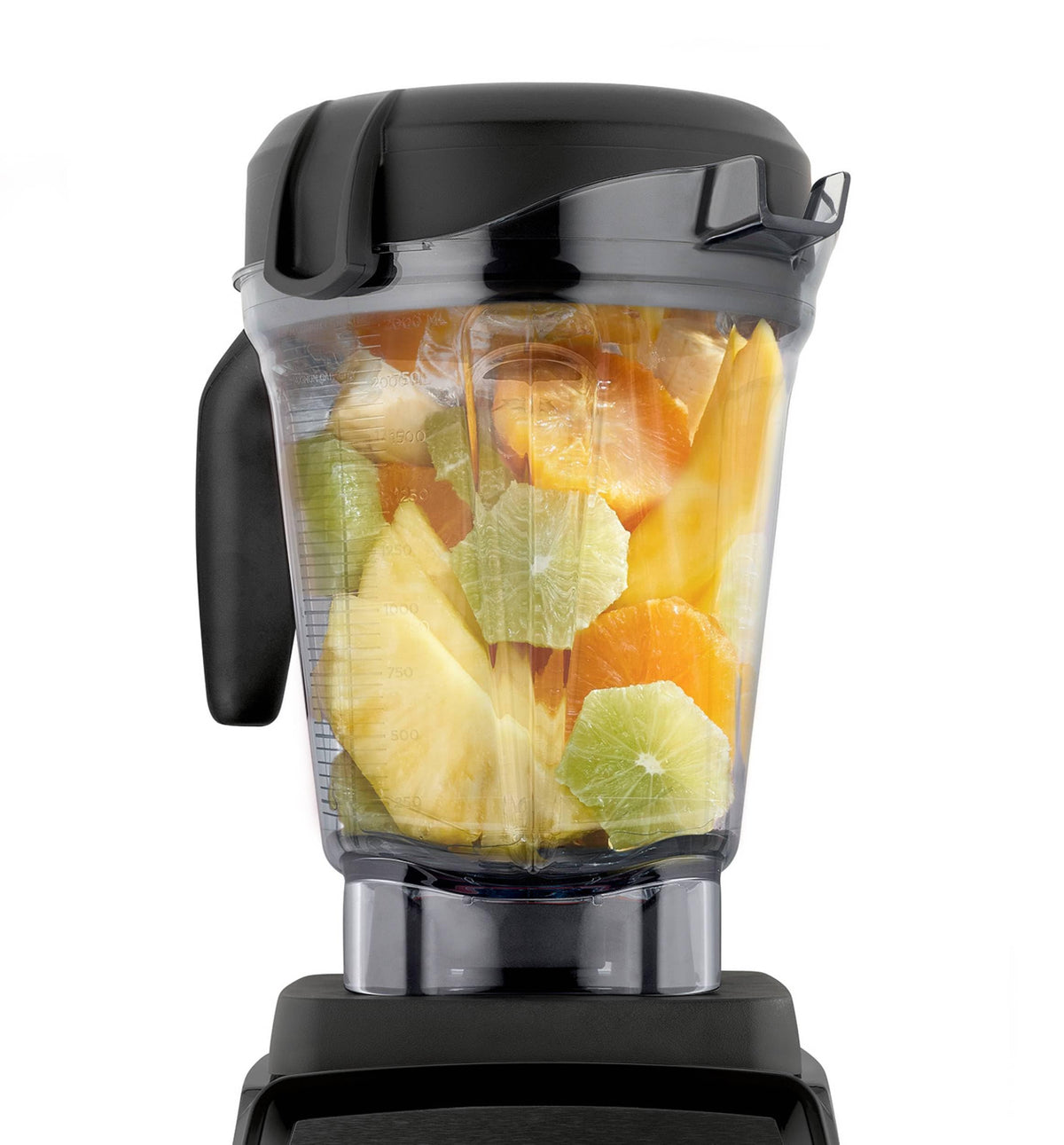 Vitamix laser-cut blades deliver fast, even blending.