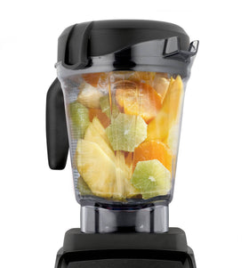 Vitamix laser-cut blades deliver fast, even blending.