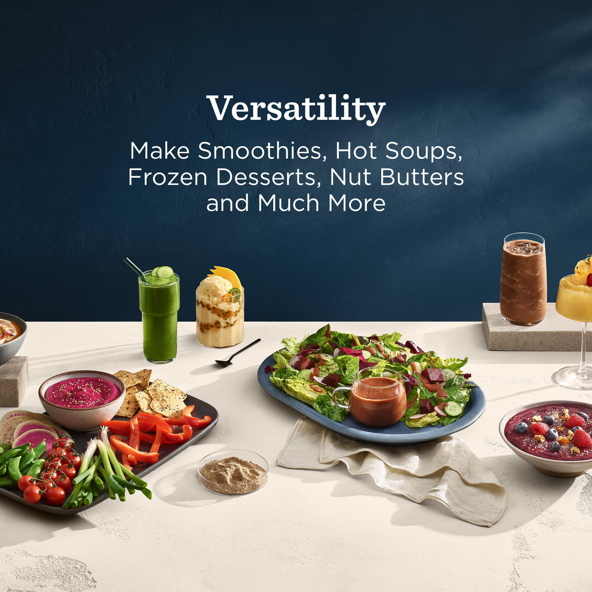 Vitamix Ascent X5 stainless-steel blades deliver consistent results