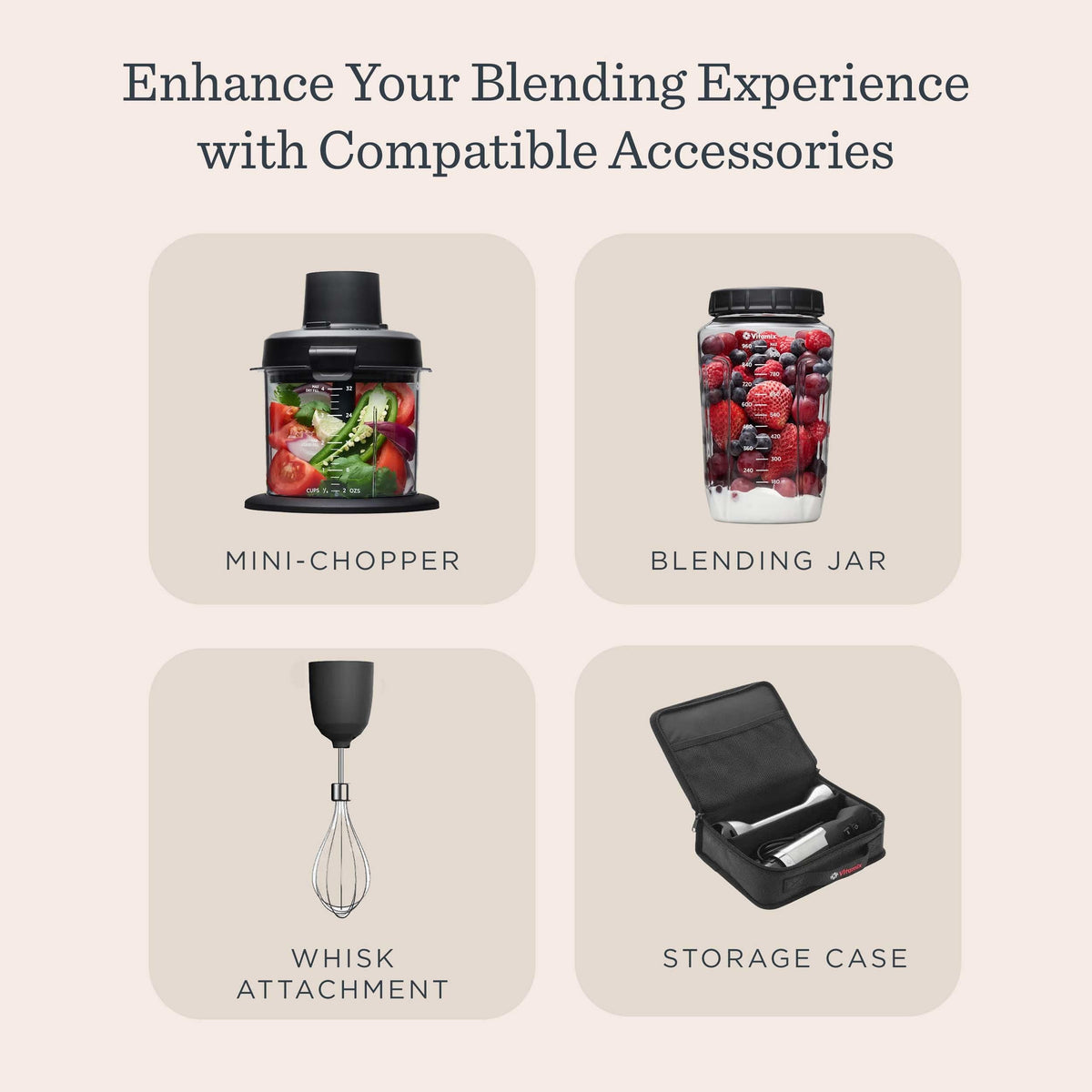 Vitamix easy-clean design photographed with accessible blade base.