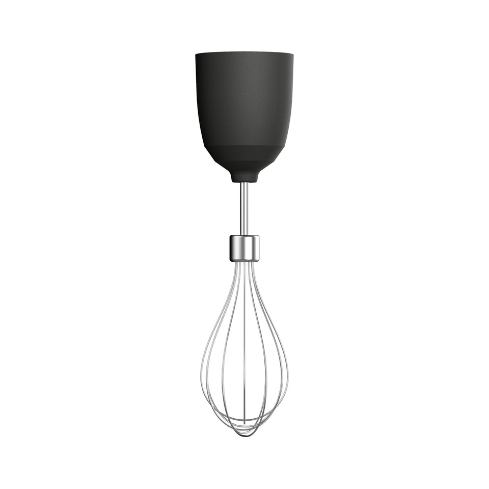 Vitamix Immersion Blender Whisk Attachment in use, whipping egg whites for fluffy texture.