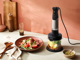 Vitamix Immersion Mini-Chopper with measuring markings for accurate portioning