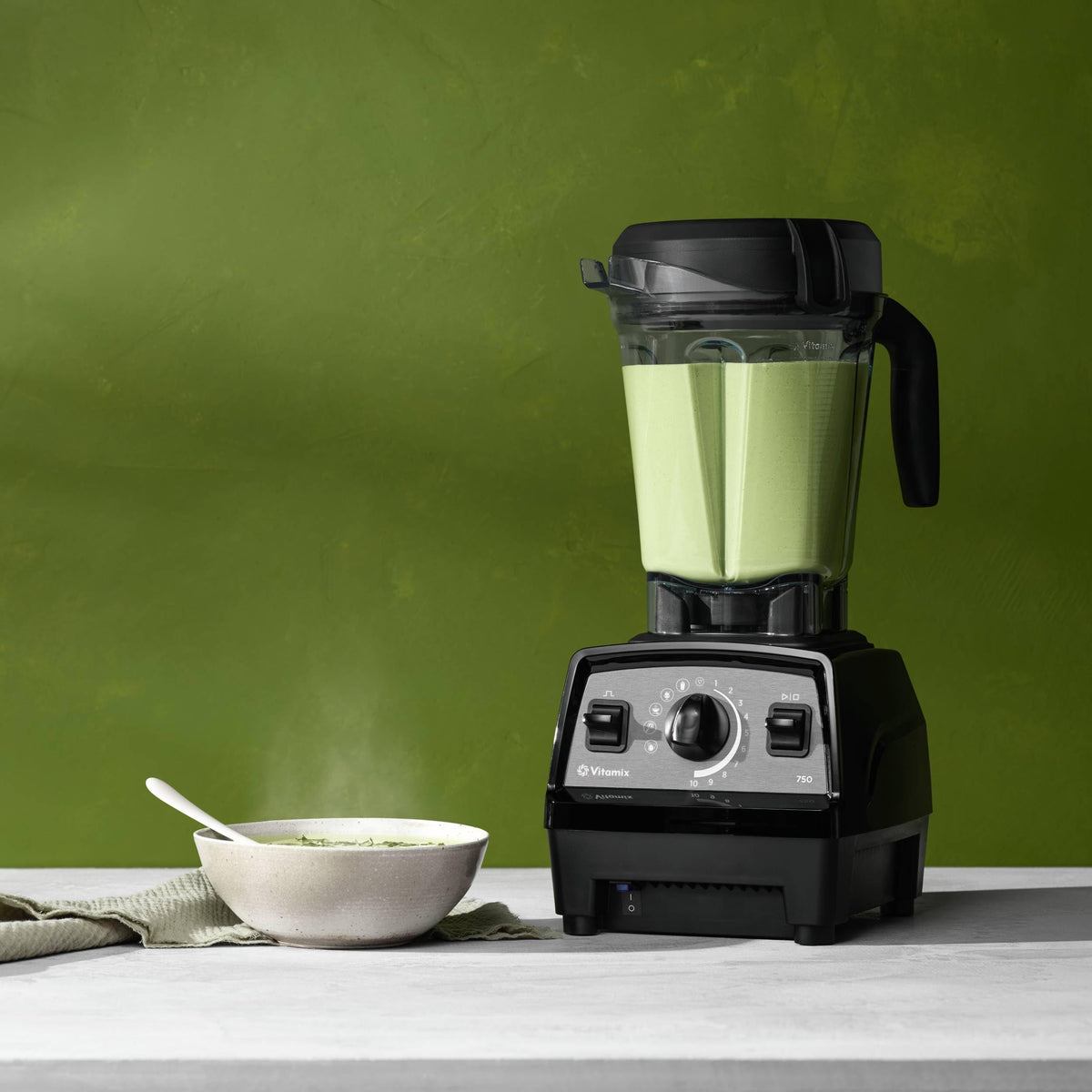 Vitamix Propel Series 750 64-ounce container enables large batches for family meals.