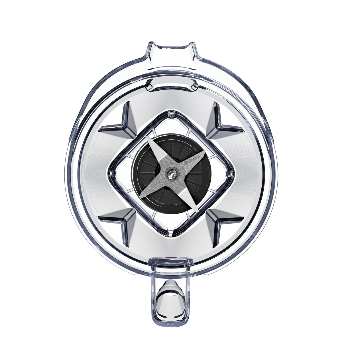 Vitamix see-through lid with vented plug allows progress monitoring and ingredient additions