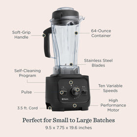 Vitamix VX1 tamper for thorough mixing in thick blends.