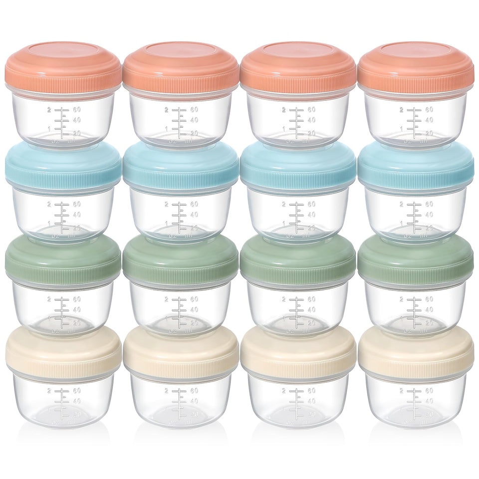 VITEVER 16-pack 4oz containers front view for organized meal prep