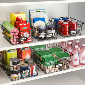 VITEVER 6-pack xlarge wire basket drawer-use illustrates modular organization.