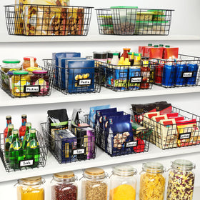 VITEVER 8-set Xlarge wire basket stacked for storage