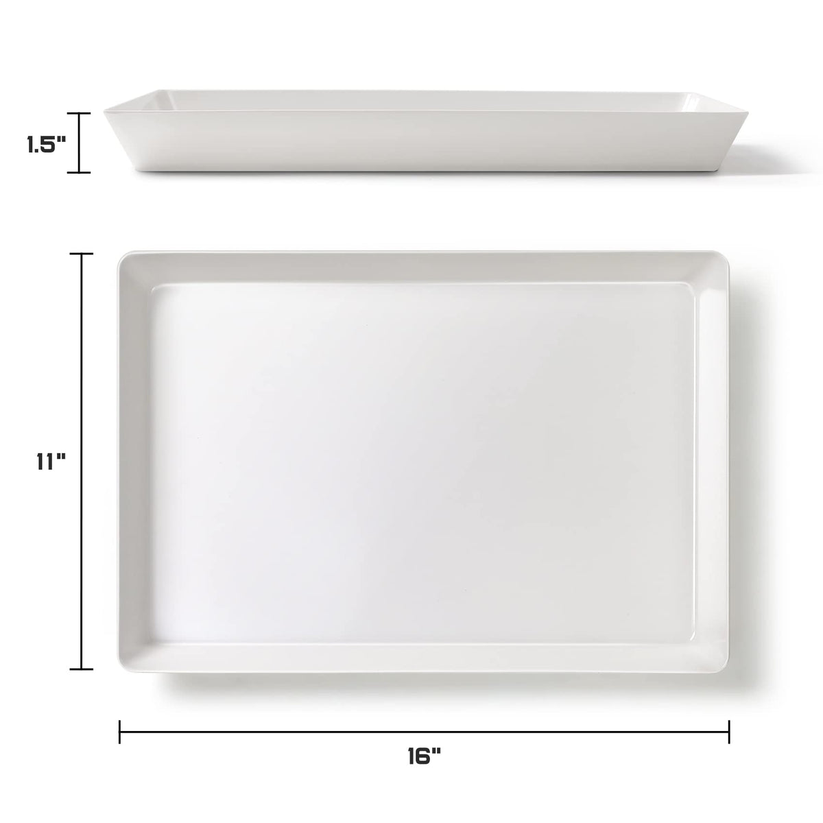 VITEVER BPA-free plastic tray ideal for appetizers and desserts at gatherings.