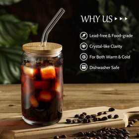 VITEVER glass straws 12pcs reusable option to reduce waste