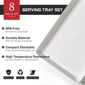 VITEVER large white trays showcase fruits and cheeses with clean, modern style.