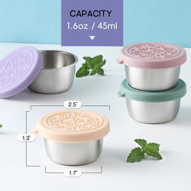 VITEVER leakproof silicone lid close-up seals sauces securely for mess-free transport