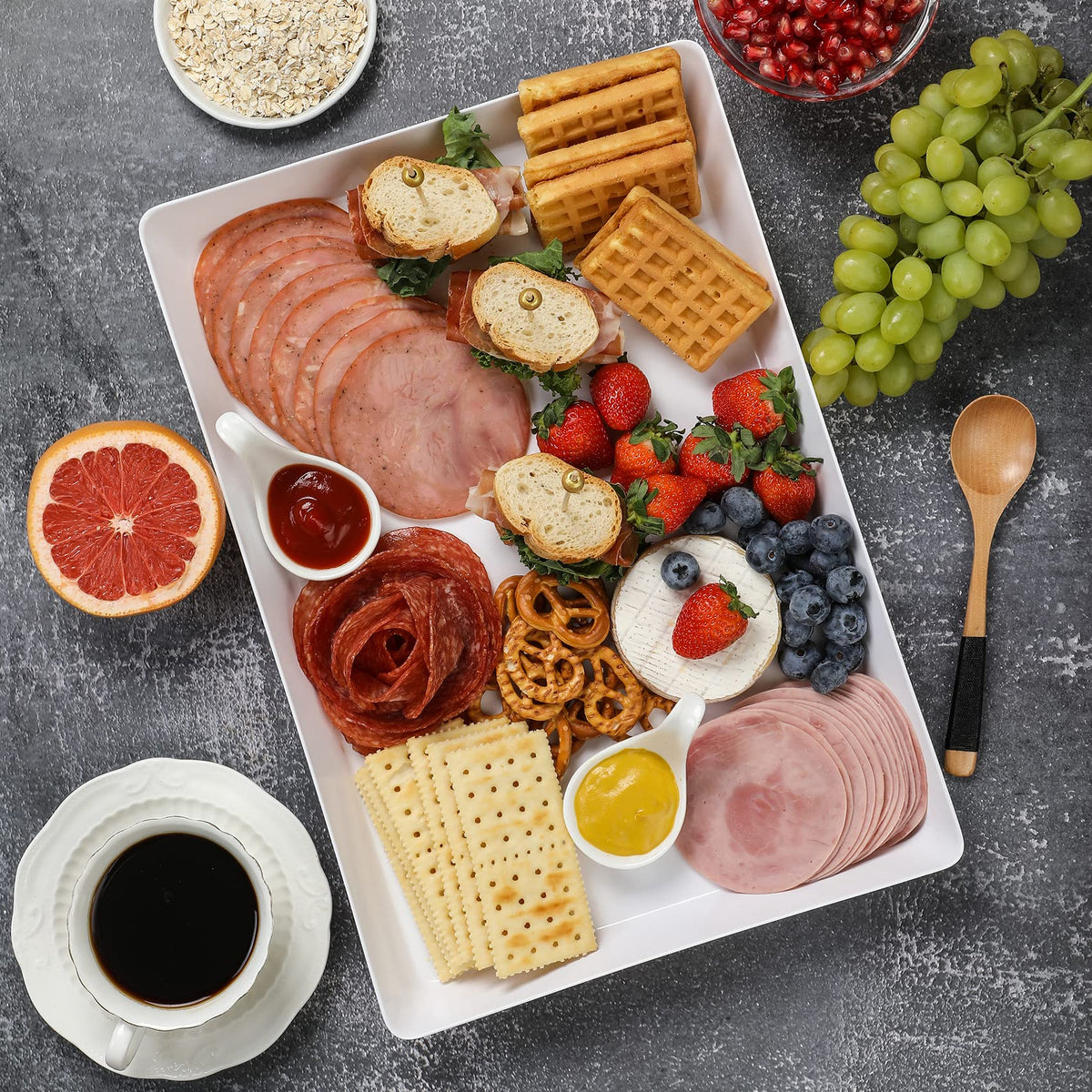 VITEVER reusable trays help organize pantry shelves efficiently.