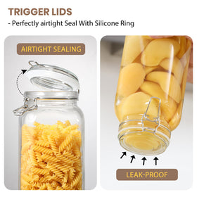 VITEVER airtight lid keeps contents dry and protected