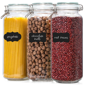 VITEVER Taller 92oz jar for spaghetti keeps pasta fresh and visible