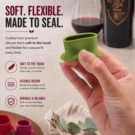 Vitrix Kitchenware bright colors help identify bottles quickly.