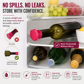 Vitrix Kitchenware dishwasher-safe silicone stoppers, reusable and long-lasting.
