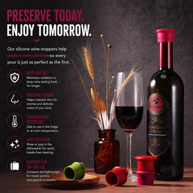 Vitrix Kitchenware no-leak design keeps bottles stored sideways.
