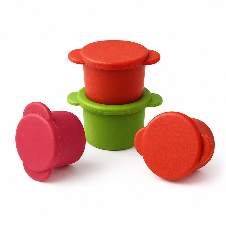Vitrix Kitchenware wine cap set, package display, vibrant gift idea.