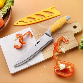 VITUER 4-inch green paring knife perfect for detail work
