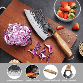 VITUER hand forged Serbian chef knife 7inch for precise slicing