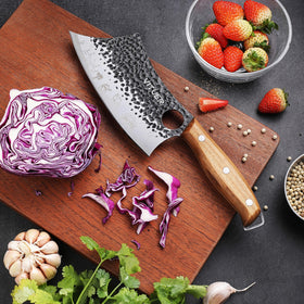 VITUER stylish pattern design kitchen knife collection for display
