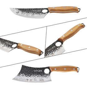 VITUER Viking knife 6.5inch for delicate cuts and control