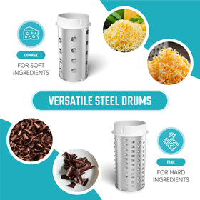 Vivaant cheese grater dishwasher-safe parts for easy cleanup.