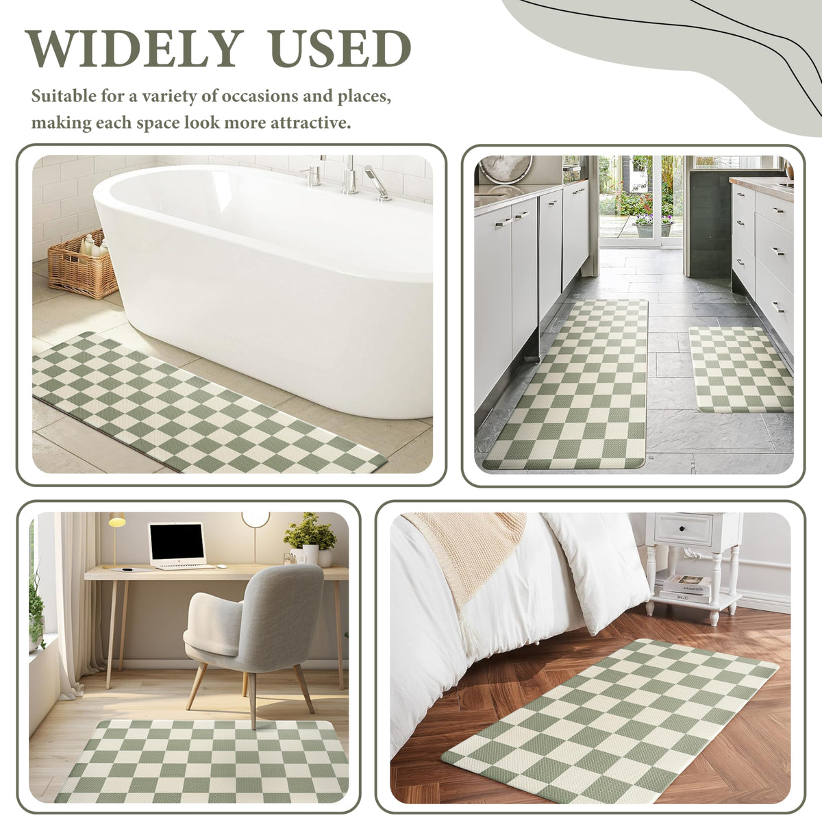 VivaNest classic checkered design complements any kitchen decor