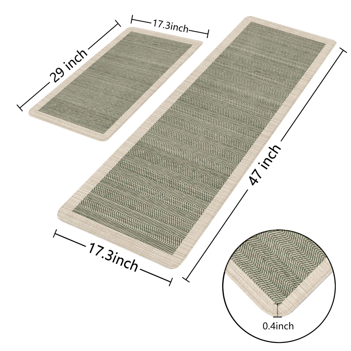 VivaNest boho arrow-striped rug resists oil and water spills