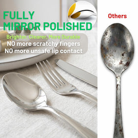VIVANI 16-piece set for 4 with teaspoons, perfect for coffee or tea.