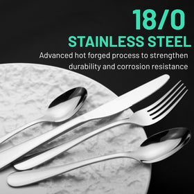 VIVANI 18/0 stainless steel finish, corrosion-resistant shine that lasts.