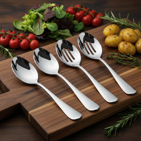 VIVANI balanced handles provide comfortable, secure grip during high-volume serving.