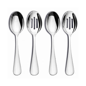 VIVANI buffet spoons set, 4-piece, 8.5 inches, ideal for buffet lines and family meals.