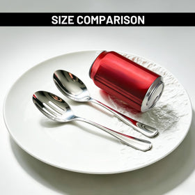 VIVANI dishwasher-safe stainless steel utensils, easy clean-up after gatherings and parties.