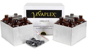 Vivaplex amber bottle suitable for shampoo storage.