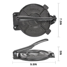 Vivicreate multi-purpose flatbread press ideal for tortillas and roti