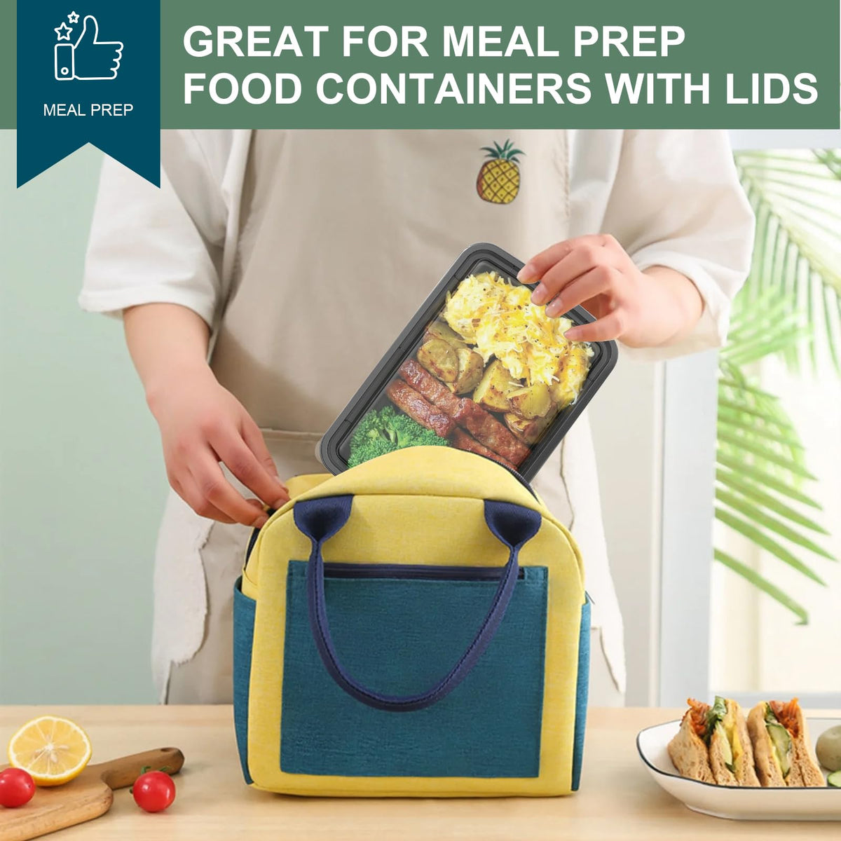 Vivigu freezer-safe durable plastic container for frozen meals.