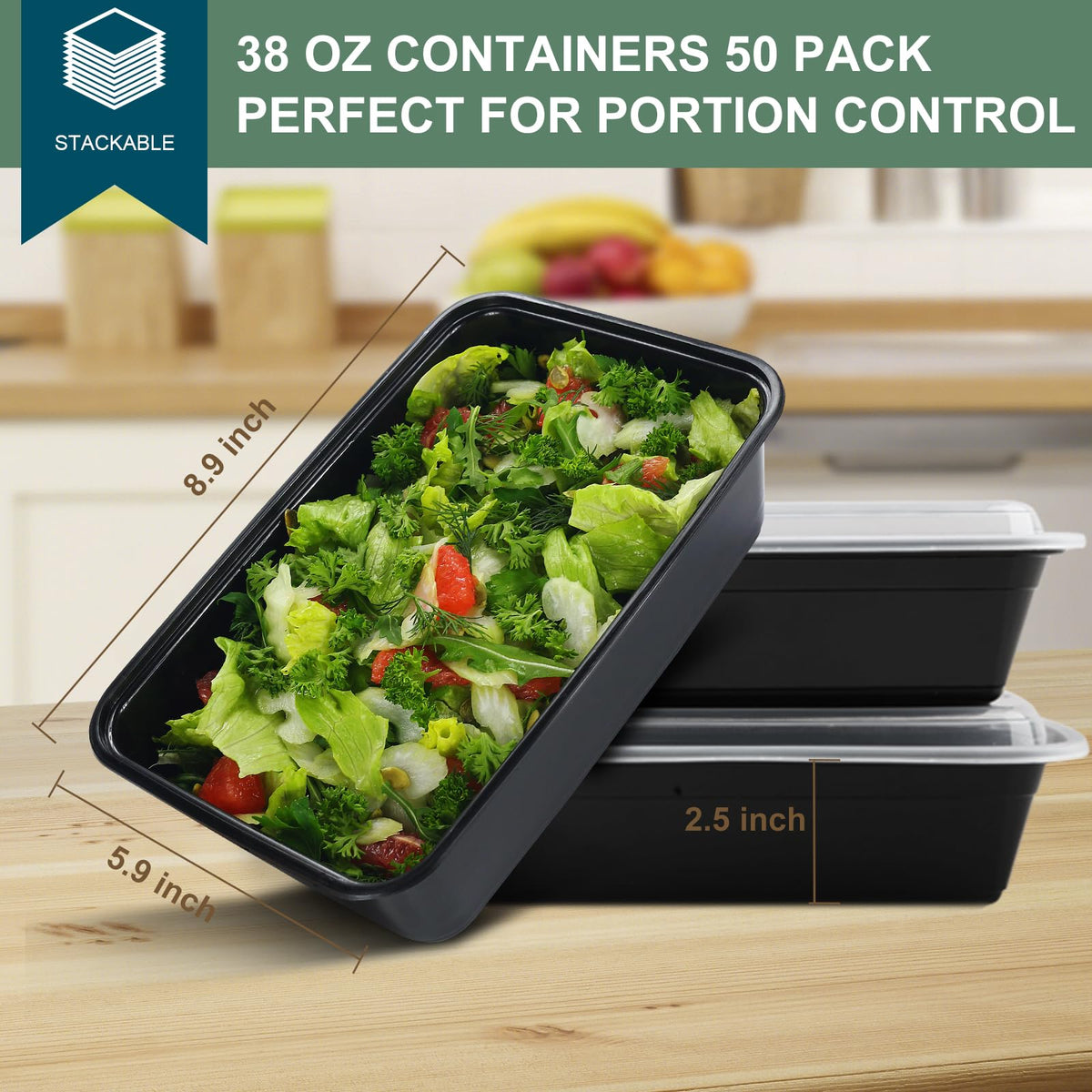 Vivigu leakproof lid on 38oz container prevents spills during transport.