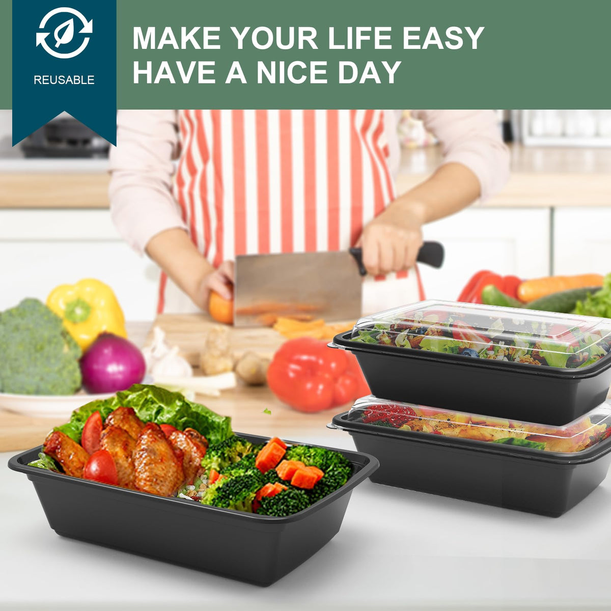 Vivigu takeout-ready container ideal for lunches.