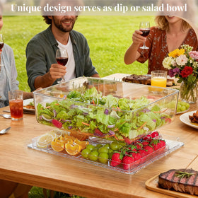 VIVIRBIEN crystal-clear dome lid protects cakes and pastries