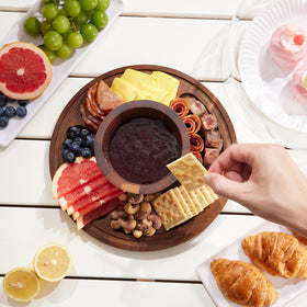 VIVIRBIEN flip-over design for use as a charcuterie board.