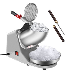 VIVOHOME ice shaver with stainless steel blades for smooth shaved ice at home